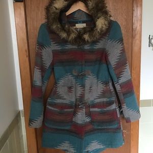 BB Dakota XS Koa Southwest print Coat